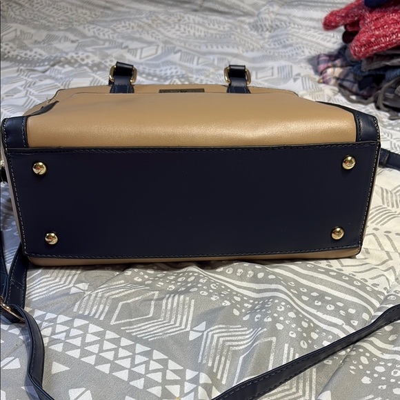 Beverly Hills Polo Club Tan and Black Satchel with Leather Handles - Picture 3 of 7